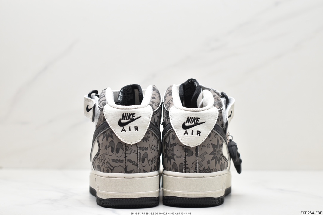 270 Nike Air Force 1'07 Mid ”Hacker” 黑客帝国主题 空军一号中邦休闲板鞋 ZG0088-911