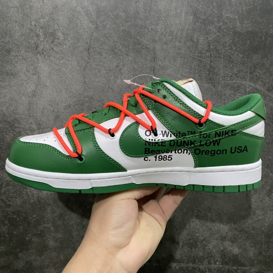 M version Off-White x Futura x Nike SB Dunk OW joint white and green CT0856-100