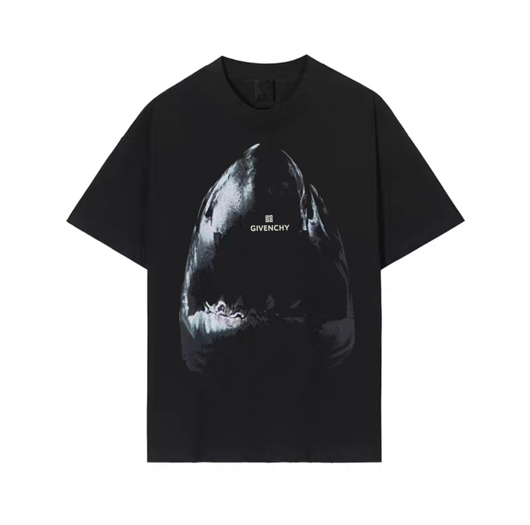 GIVENCHY/纪梵希 大鲨鱼虚影休闲短袖