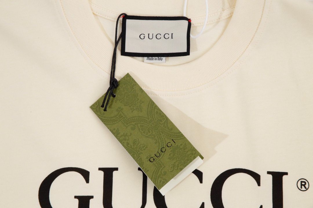 古驰/Gucci 春夏新款经典横杆腰带圆领短袖T恤