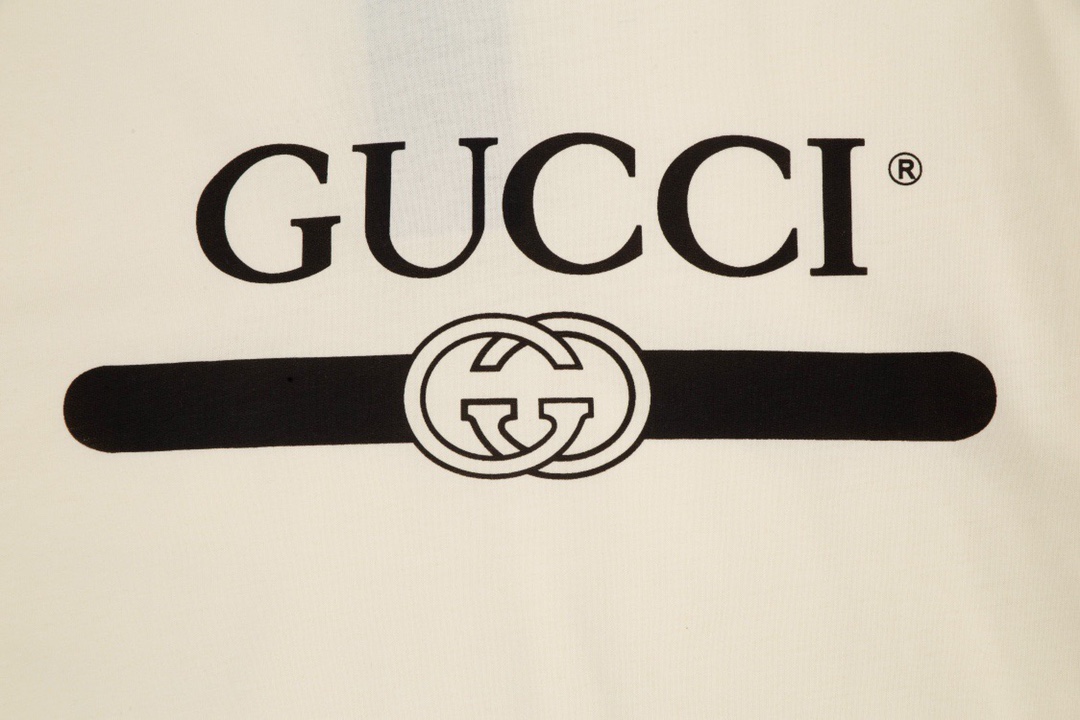 古驰/Gucci 春夏新款经典横杆腰带圆领短袖T恤