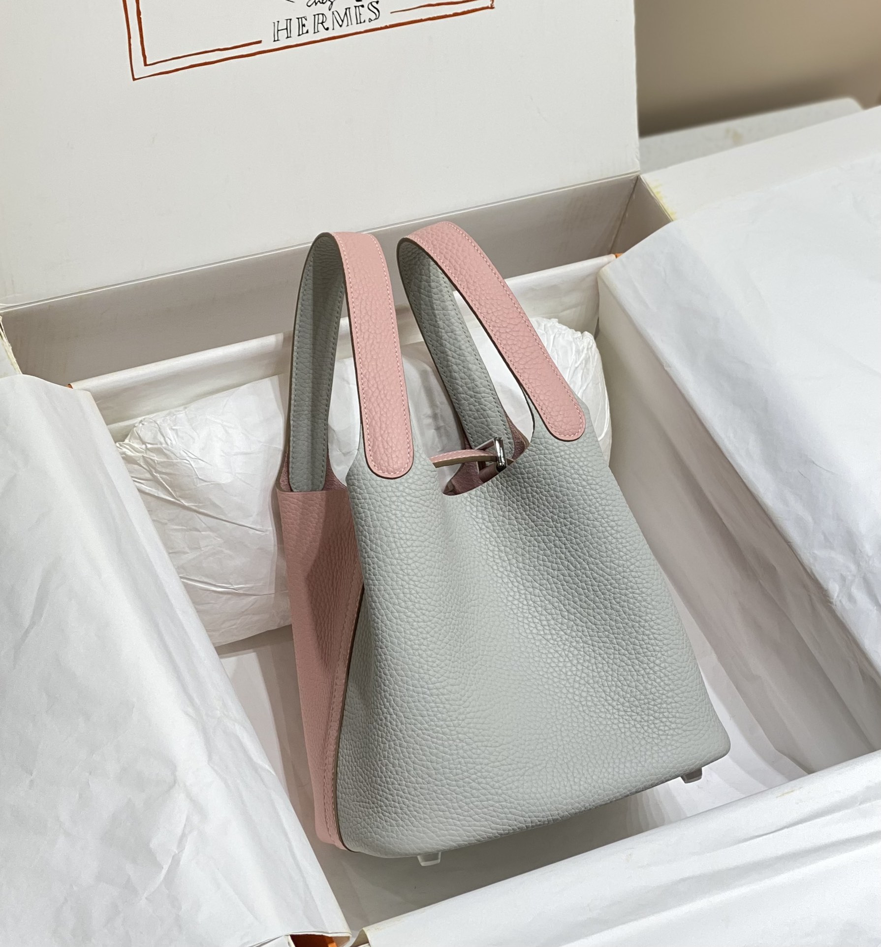 Hermès The latest color block hermes picotin