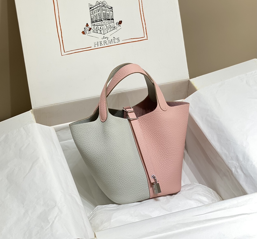 Hermès The latest color block hermes picotin