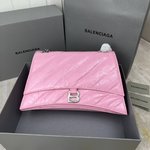 Perfect Quality
 Balenciaga Crossbody & Shoulder Bags Pink Unisex Chains