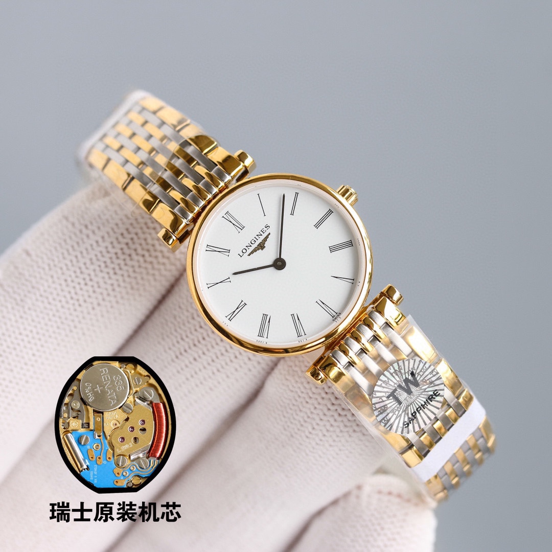 NO:689734,The highest version on the market, produced by TW, give it a counter and it will be authentic!  Longines Jialan series, casual and fashionable women's quartz watch, Longines Jialan embodies the oldest manufacturing aesthetics of the Longines brand, which is famous for its flying wing hourglass logo. The uniquely designed case creates eternal beauty with an ultra-thin silhouette. Original Swiss L2  09 quartz movement, wear-resistant sapphire mirror, three-fold safety clasp and push-type opening device, black hands make the entire dial more refined, original large accessories clearly show the essence of the watch, please look for TW exclusive quality, longines19860909市场最高版本,TW出品,给它个专柜就是正品！浪琴嘉岚系列,休闲时尚女士石英腕表,浪琴嘉岚体现了以飞翼沙漏标志而闻名于世的浪琴品牌最古老的制造美学,独特设计的表壳以超薄侧影铸就永恒之美,原装瑞士L209石英机芯,抗磨损蓝宝石镜面,三折式安全表扣和按压式开启装置,黑色指针使整个表盘更显精致,原厂大配件立显腕表精髓,请认准TW独家品质,,longines,Watch