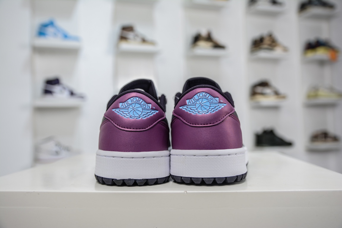 Pure original Nike Air Jordan 1 Low Golf AJ1 Joe 1 new golf version white and purple DZ9787-155