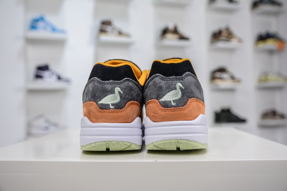 200 Nike Air Max 1 黑棕绿 原纸板原楦头打造DZ0482-001