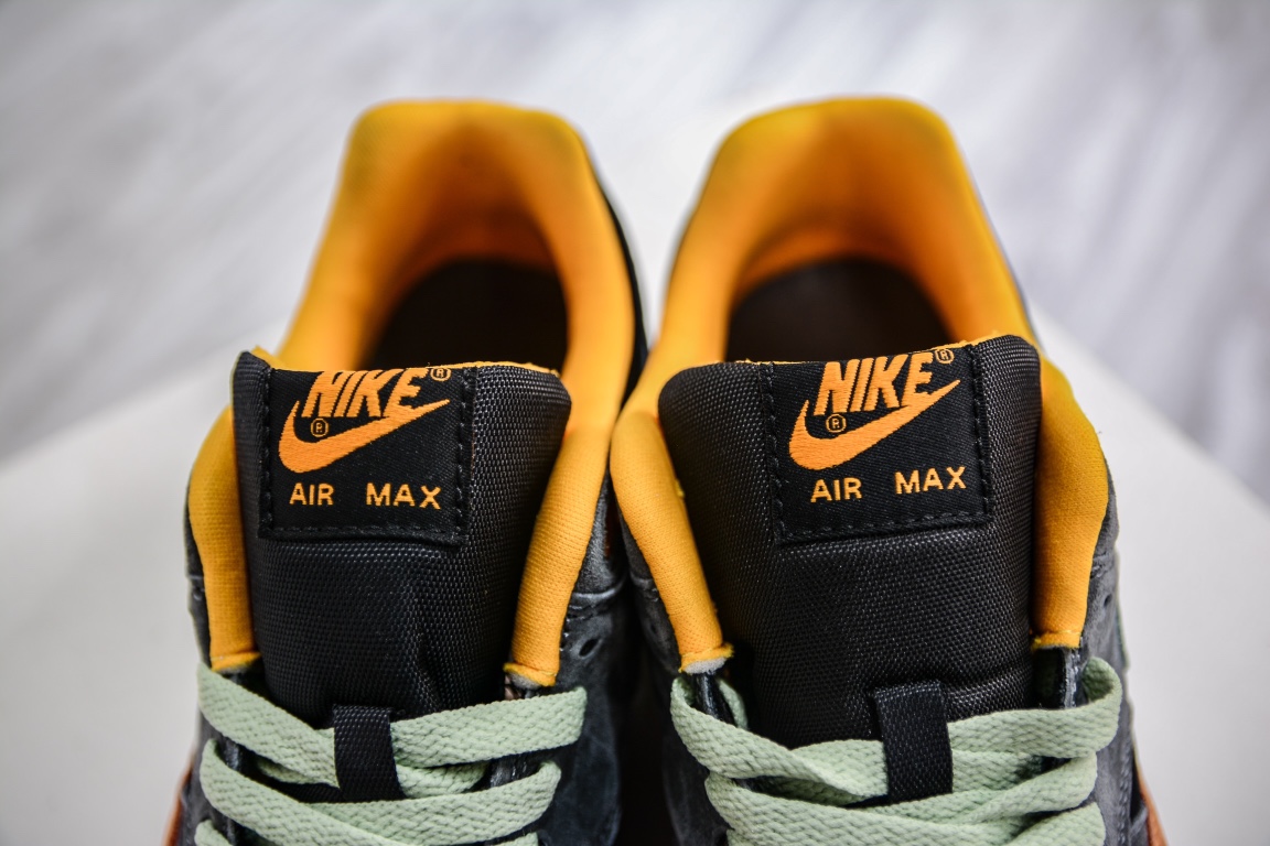 200 Nike Air Max 1 黑棕绿 原纸板原楦头打造DZ0482-001