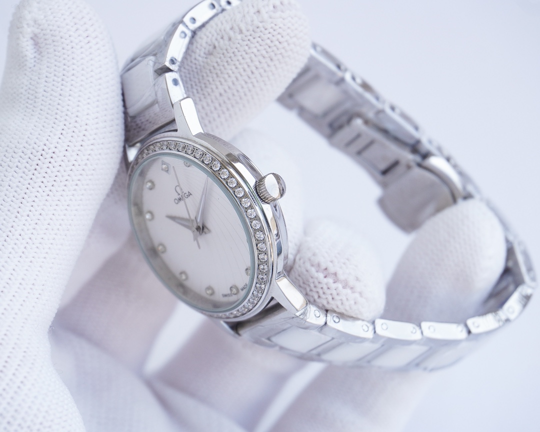 Omega-OMEGA Couple’s Wristwatch: White, Gold, Steel, Ceramic, Quality Assurance - 图片 7