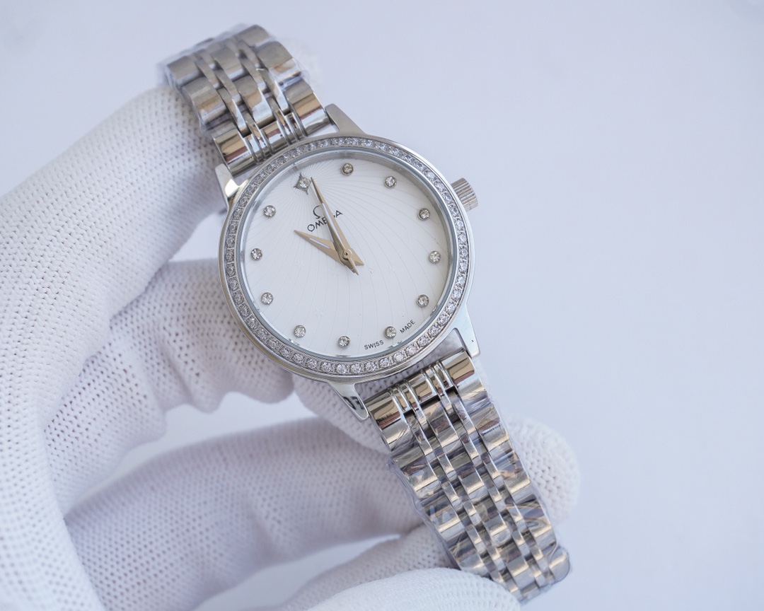 Omega-OMEGA Couple’s Wristwatch: White, Gold, Steel, Ceramic, Quality Assurance - 图片 2