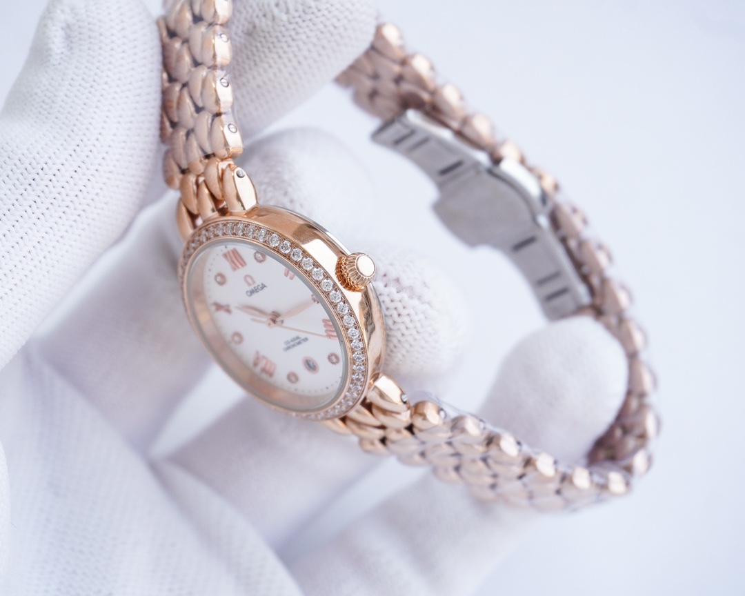 Omega-OMEGA Couple’s Wristwatch: White, Gold, Steel Shells, Quality Assurance. - 图片 7
