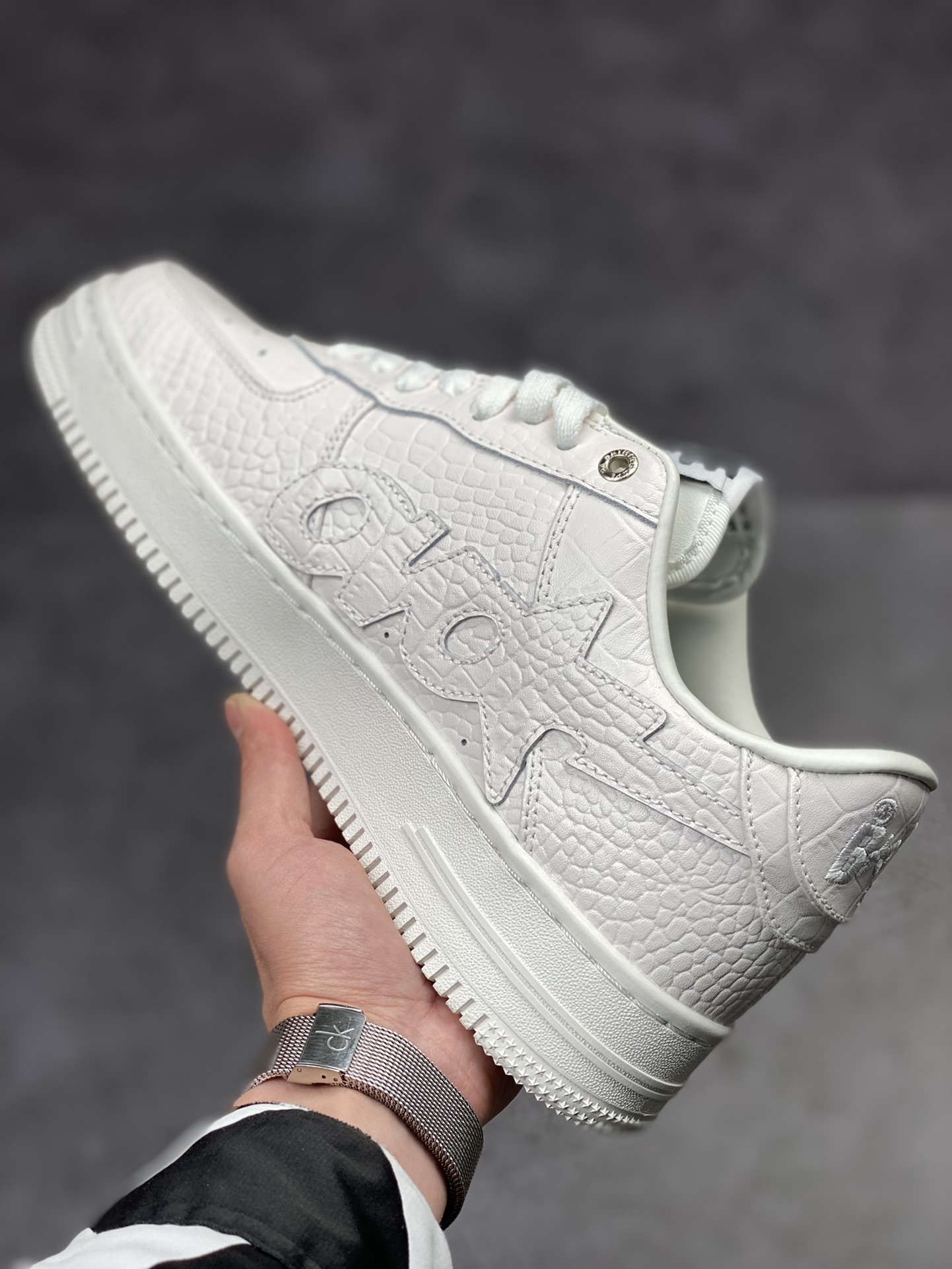 280 BAPE x Air Force 1 Sta Low 白压纹 空军一号低帮