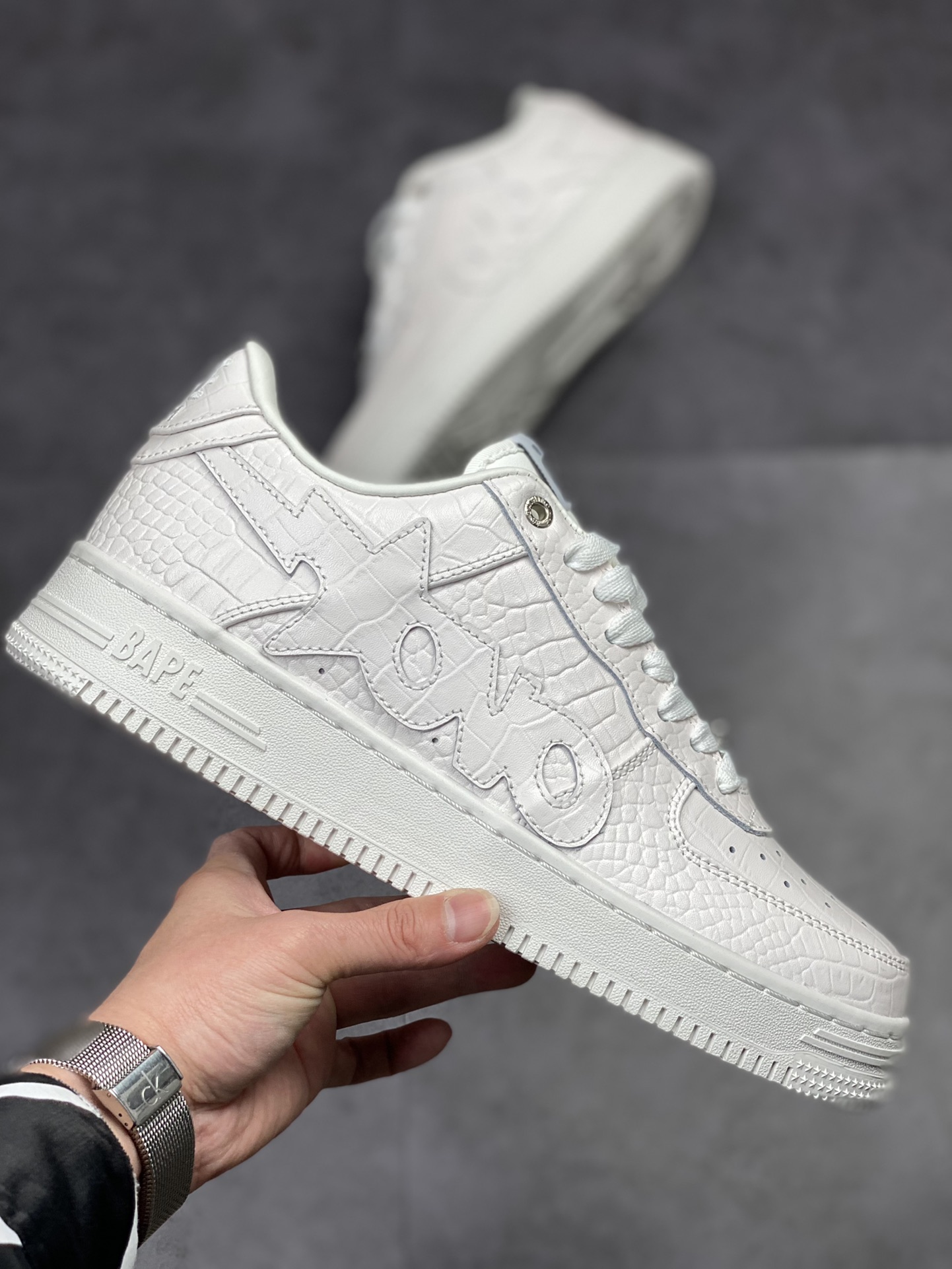 280 BAPE x Air Force 1 Sta Low 白压纹 空军一号低帮