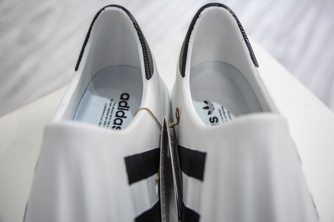 Adidas adiFOM Superstar ”Cloud White/Black” Shell Front Page Slip-on Series Casual Sports Duck Shoes ”White Black” HQ8750