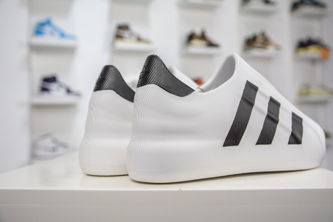 Adidas adiFOM Superstar ”Cloud White/Black” Shell Front Page Slip-on Series Casual Sports Duck Shoes ”White Black” HQ8750