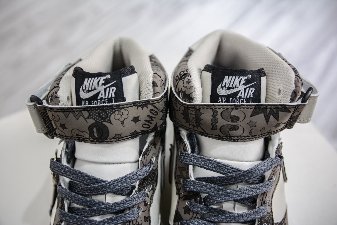 280 Nike Air Force 1 Mid 空军一号低帮百搭休闲运动板鞋 黑客 ZG0088-911