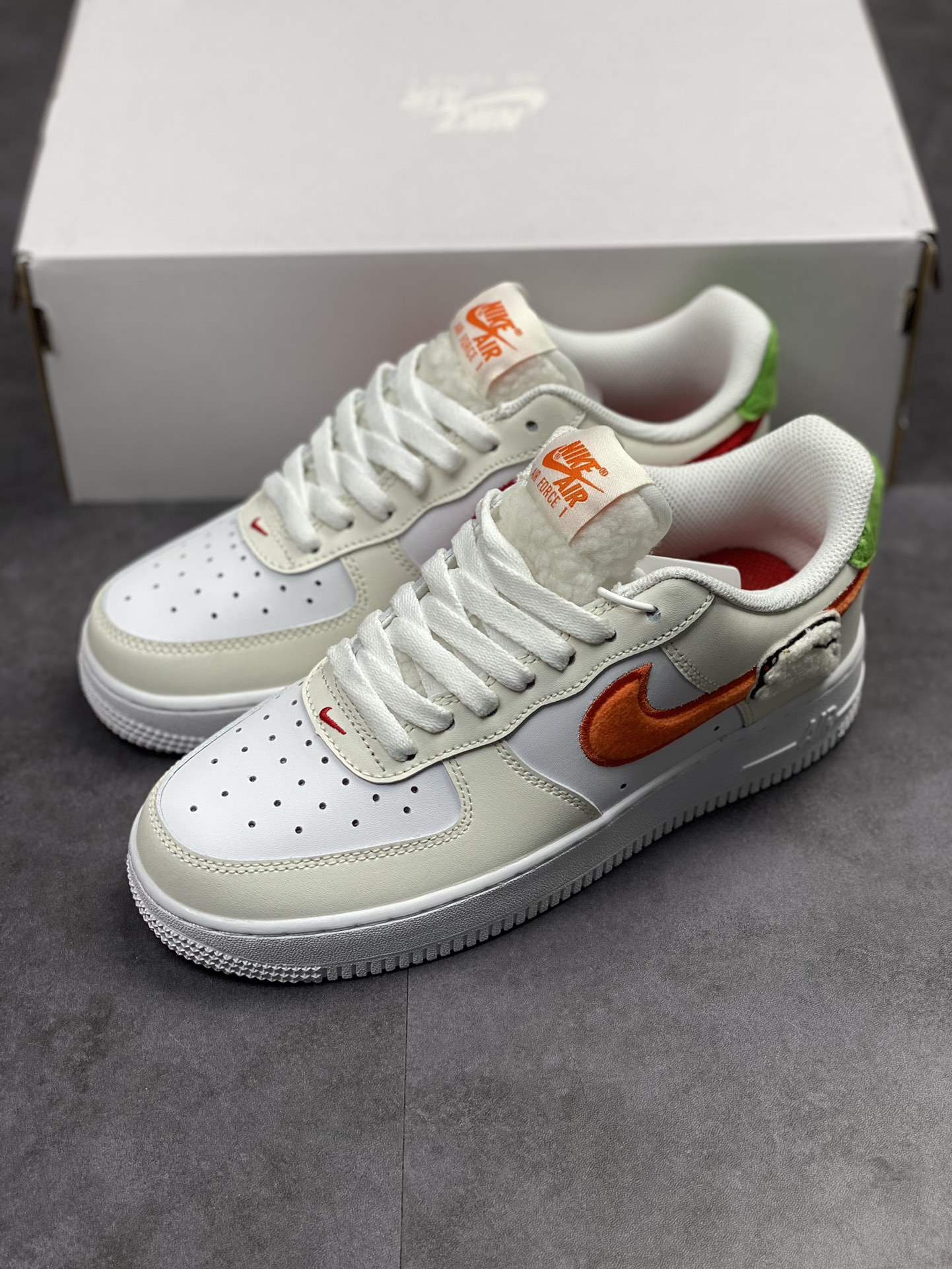 190 Nike Air Force 1 Low 07 兔年限定白橙绿 FD9912-181