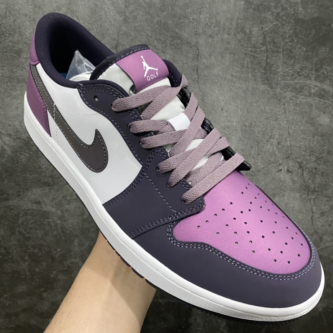 图片[3]-DT版Air Jordan 1 Low Golf \”Purple Smoke\”AJ1 乔1全新高尔夫版 烟雾白紫 DZ9787-155n市售最高品质 原鞋开发 大厂代工流水线打造公司货既视感 细节随意对比 尺码：35.5 36 36.5 37.5 38 38.5 39 40 40.5 41 42 42.5 43 44 44.5 45 46-莆田鞋批发中心