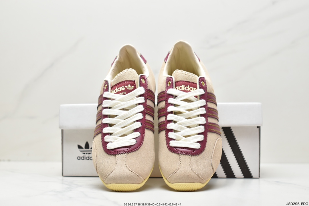 Wales Bonner x Adidas WB Japan Low ”Cardboard” WB Nissan Series Jogging Shoes ”Sand Tan” GY5750