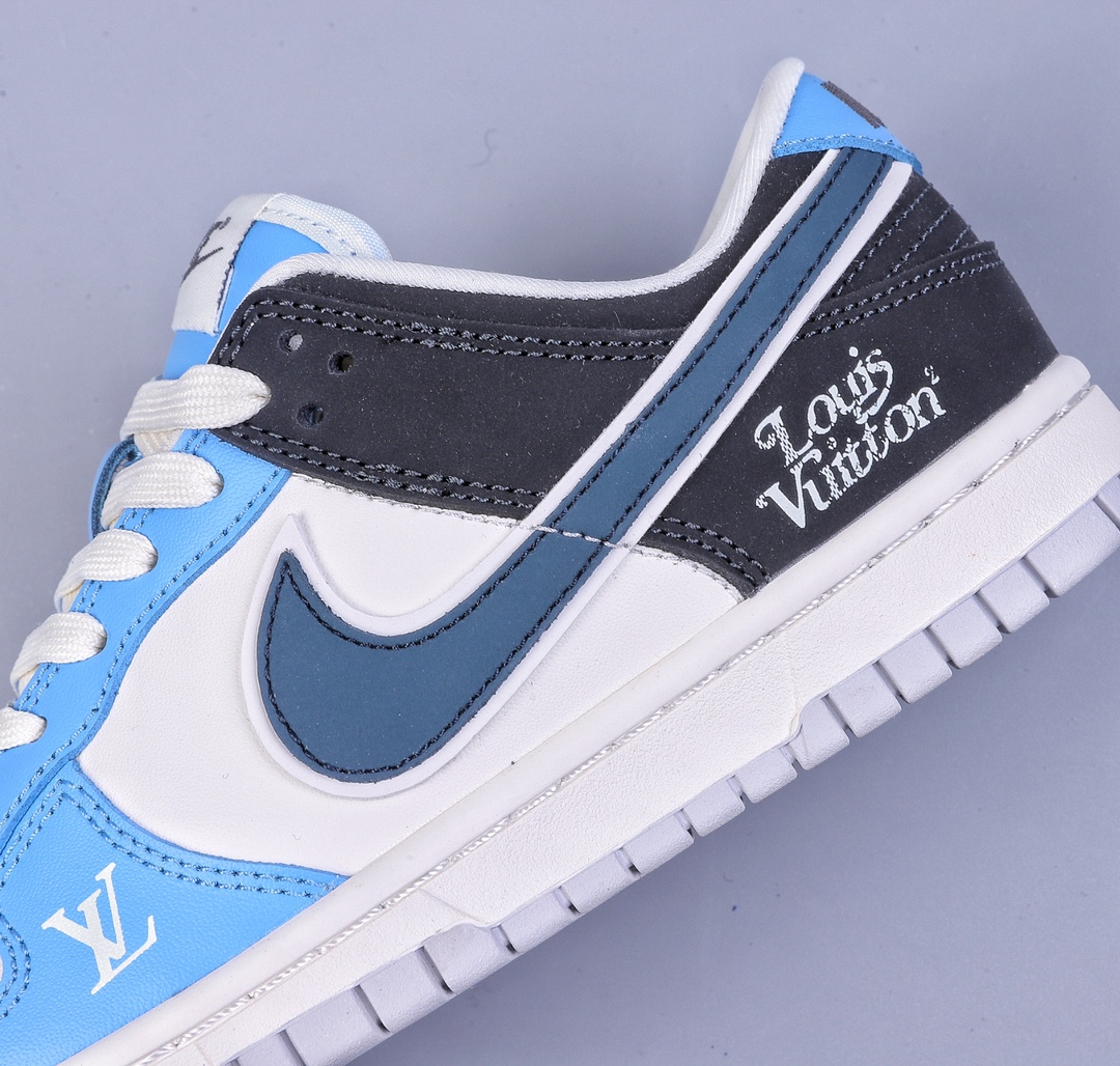 240 Nike Dunk Low LV联名-蓝精灵 高端定制 SB低帮运动休闲板鞋 FC1688-200