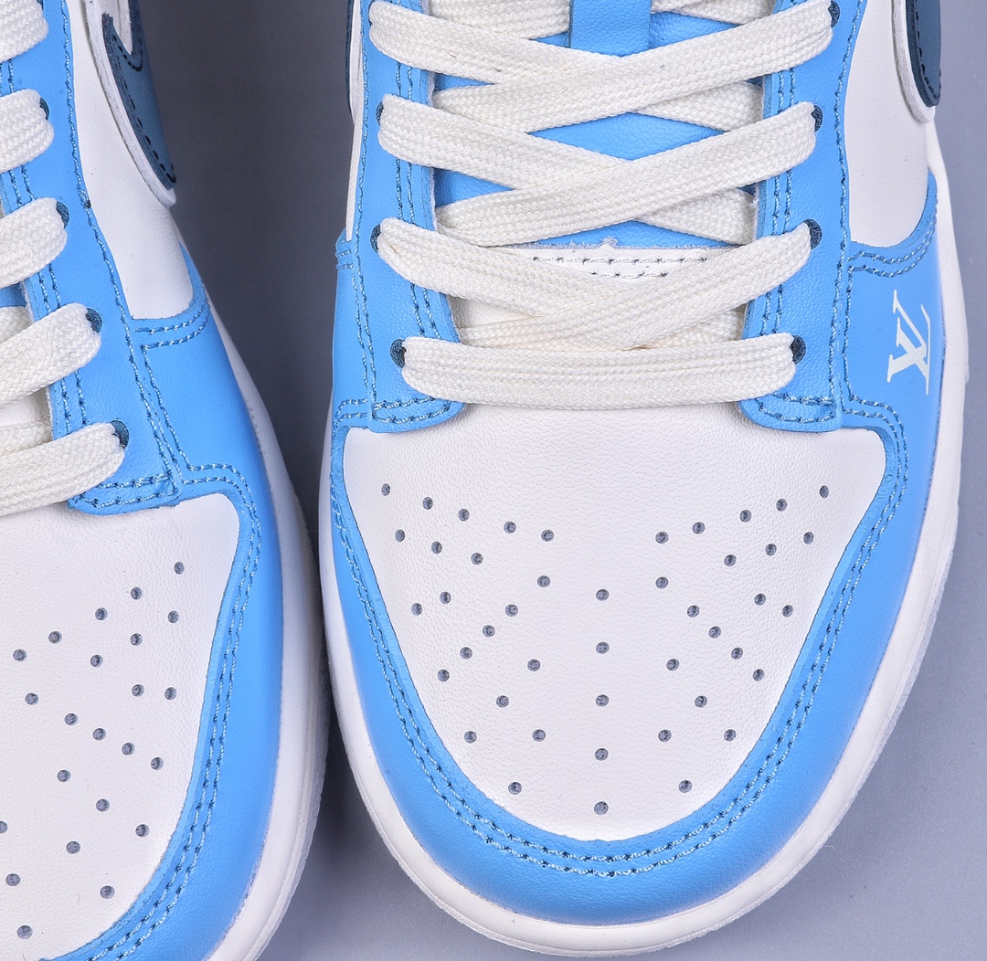 240 Nike Dunk Low LV联名-蓝精灵 高端定制 SB低帮运动休闲板鞋 FC1688-200