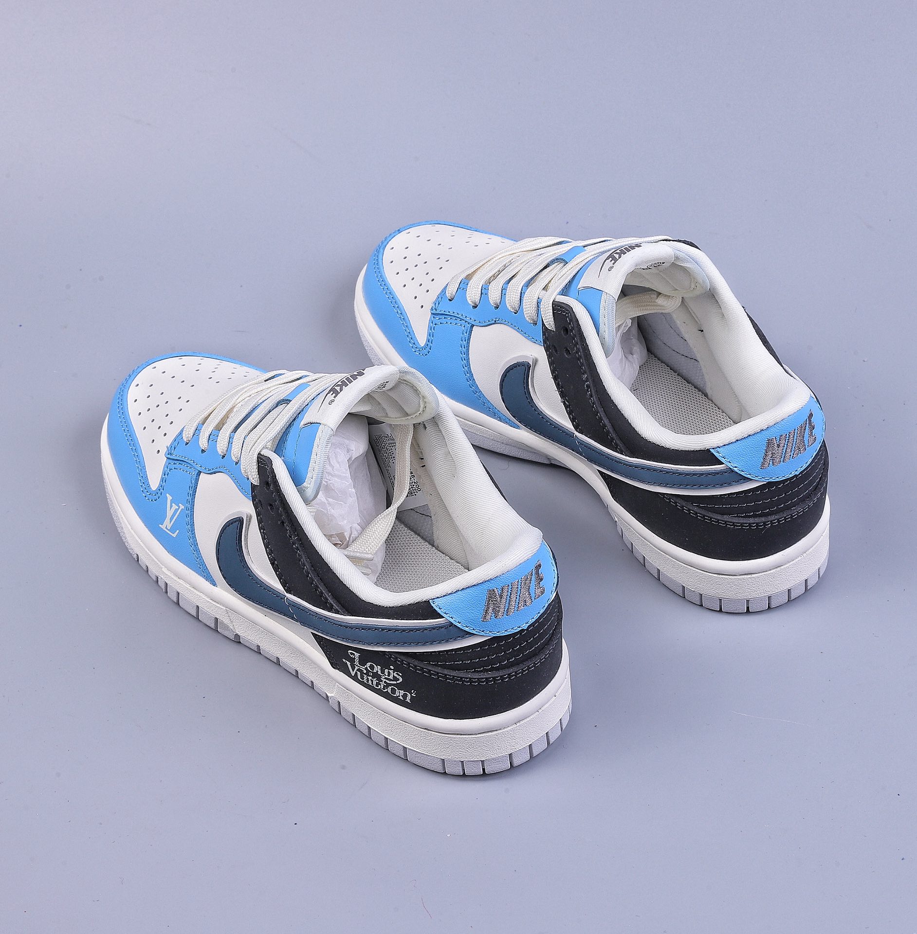 240 Nike Dunk Low LV联名-蓝精灵 高端定制 SB低帮运动休闲板鞋 FC1688-200