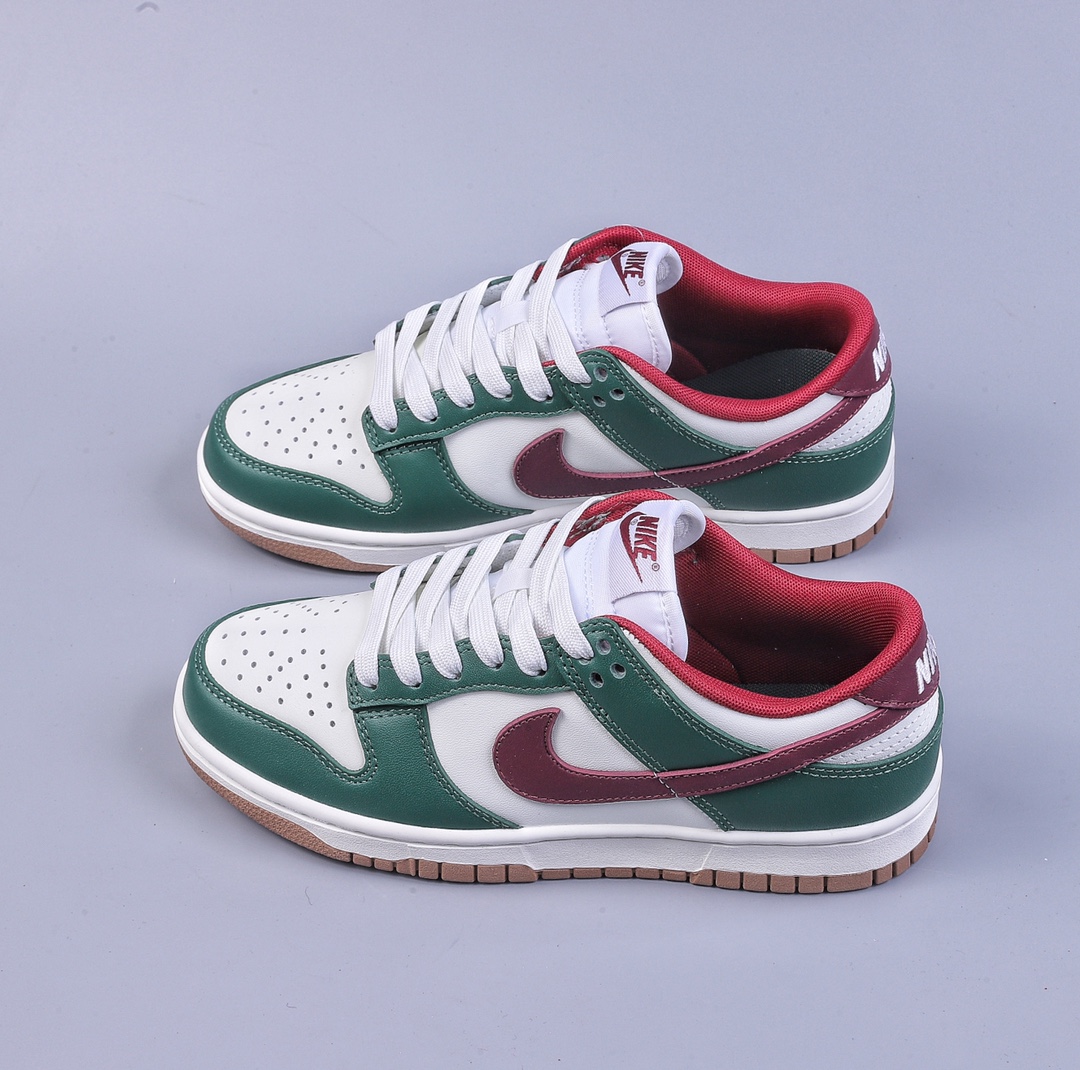 280 A版NK Dunk Low ”Gorge Green” 白绿红配色 FB7160-161