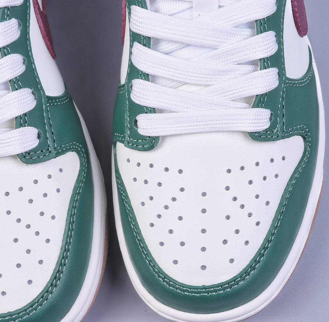 280 A版NK Dunk Low ”Gorge Green” 白绿红配色 FB7160-161