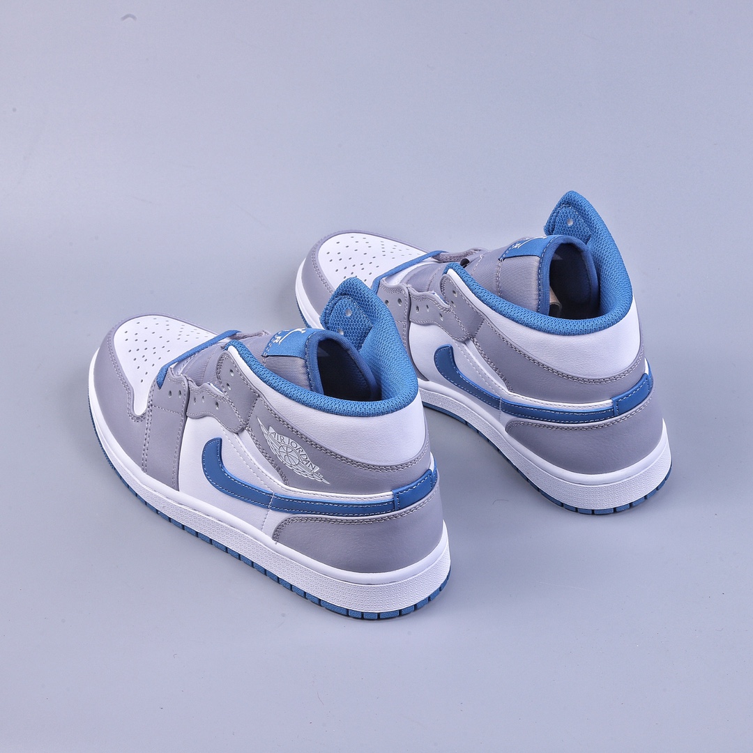260 DTAir Jordan AJ1 Mid 中帮 灰白蓝 DQ8426-014