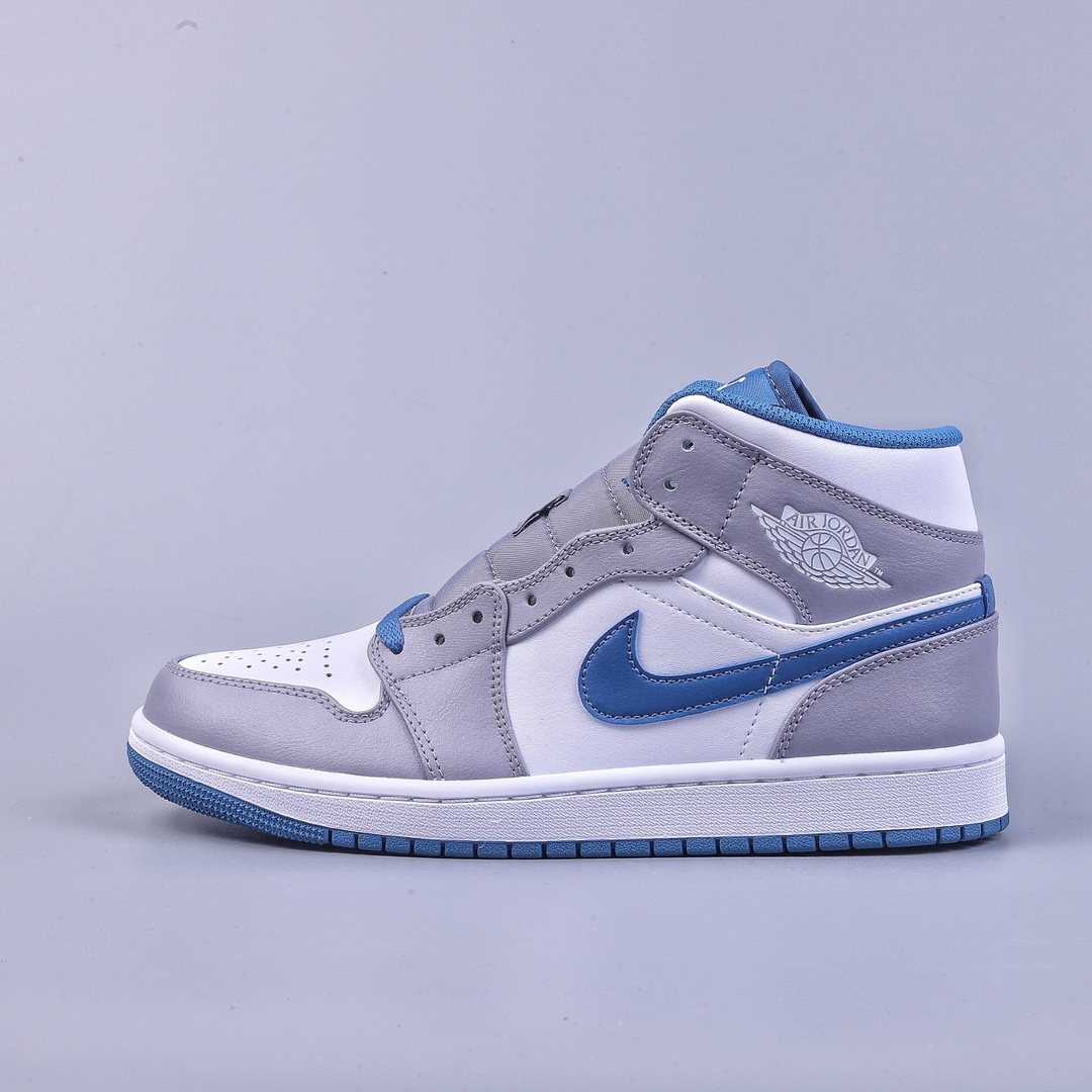 260 DTAir Jordan AJ1 Mid 中帮 灰白蓝 DQ8426-014