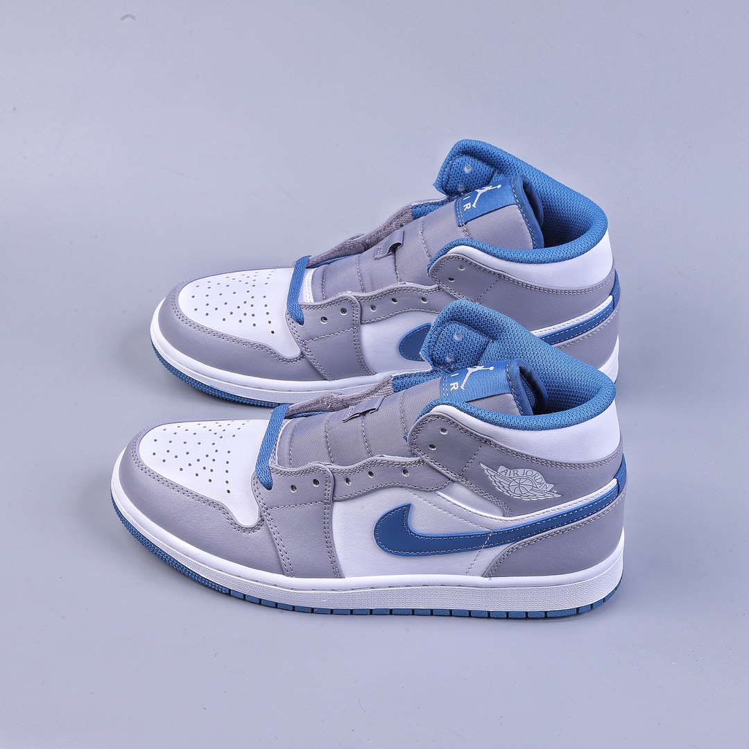 260 DTAir Jordan AJ1 Mid 中帮 灰白蓝 DQ8426-014