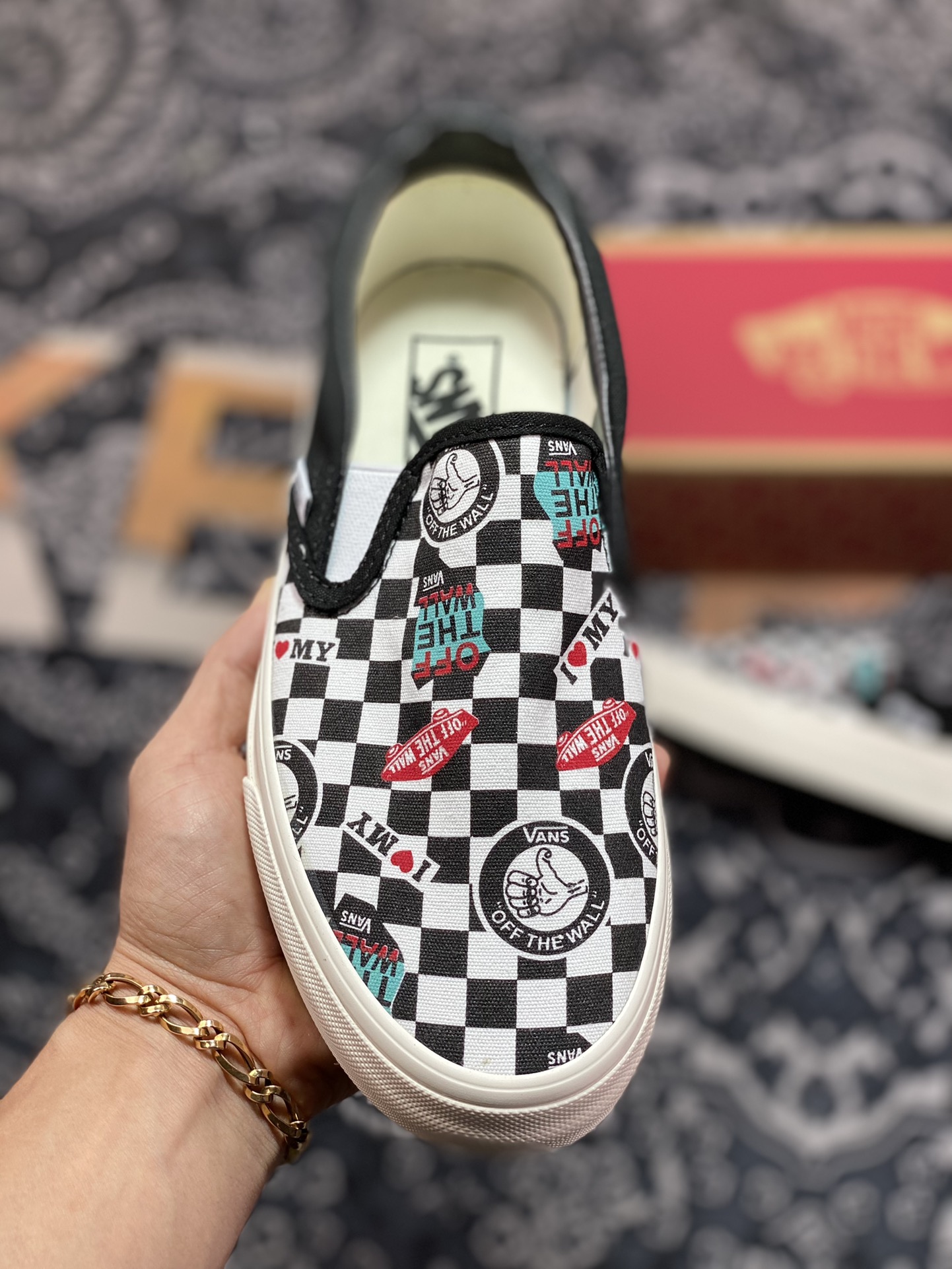 150   Vans Anaheim Factory Slip-On 万斯官方 一脚蹬彩绘涂鸦棋盘格