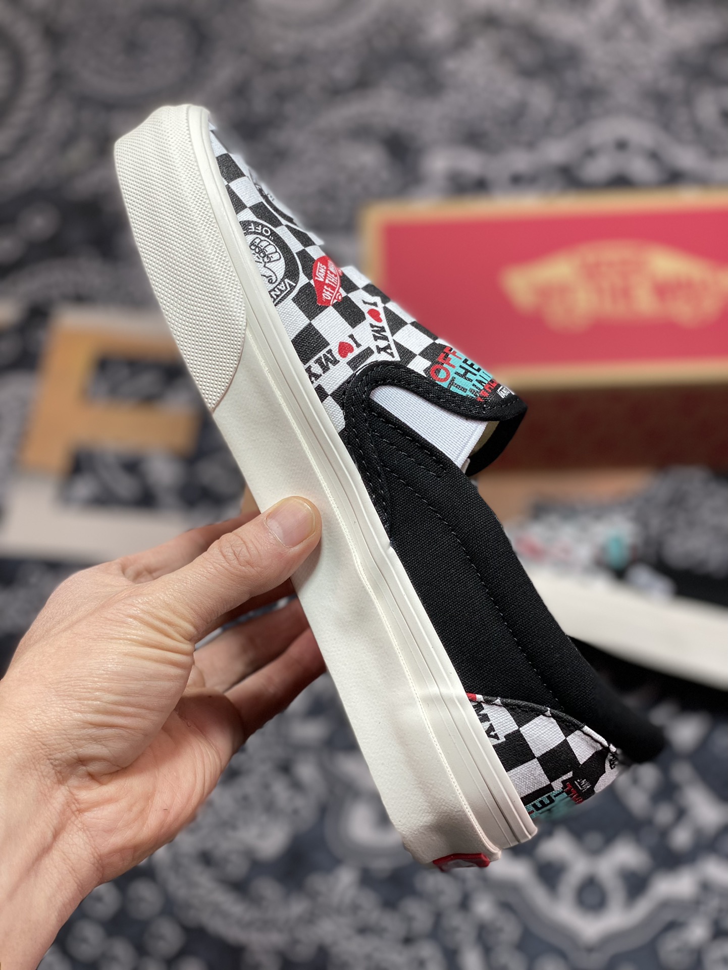 150   Vans Anaheim Factory Slip-On 万斯官方 一脚蹬彩绘涂鸦棋盘格