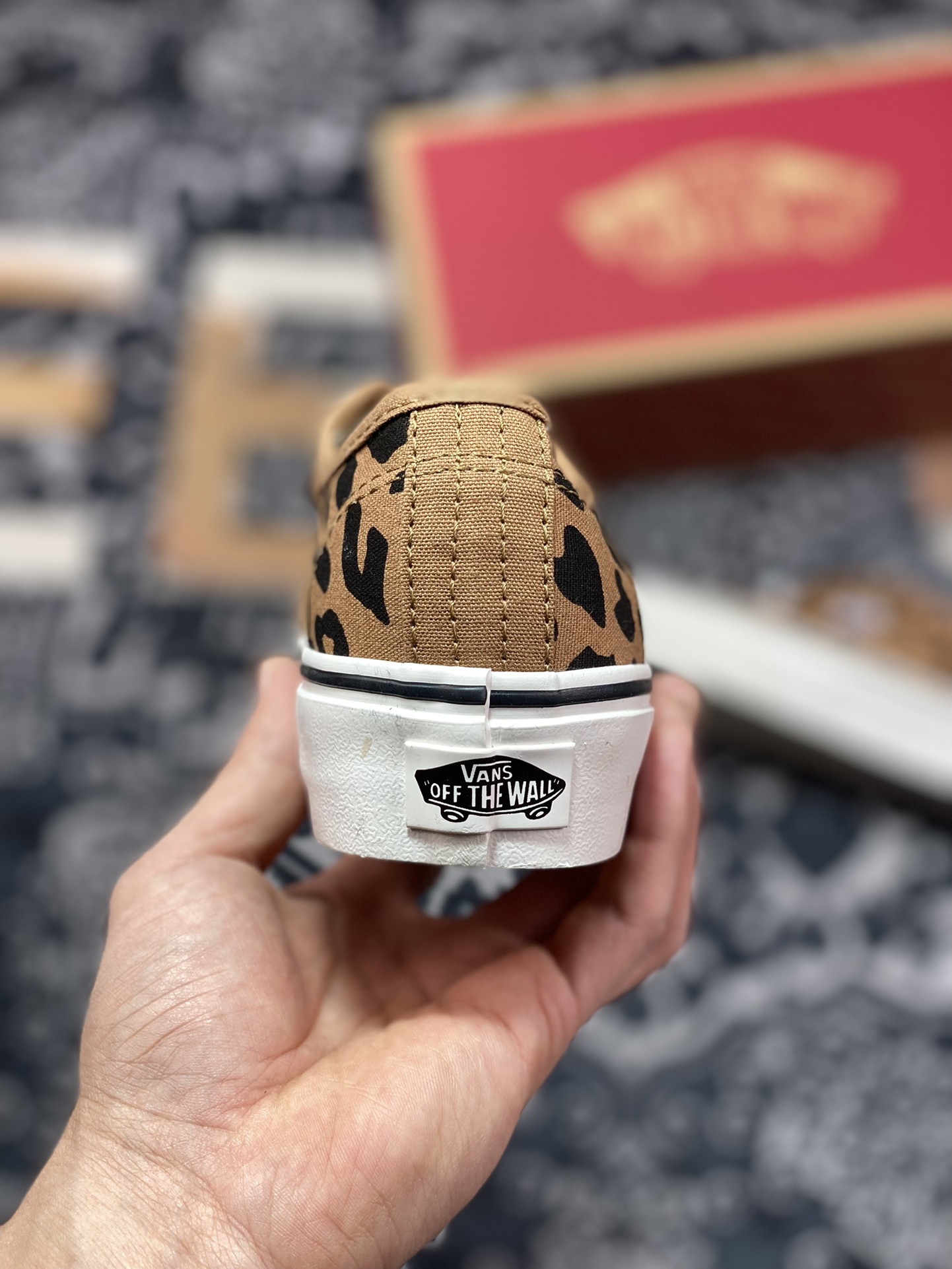 140   Vans Authentic 厚底增高豹纹 2023年春季新款休闲帆布鞋