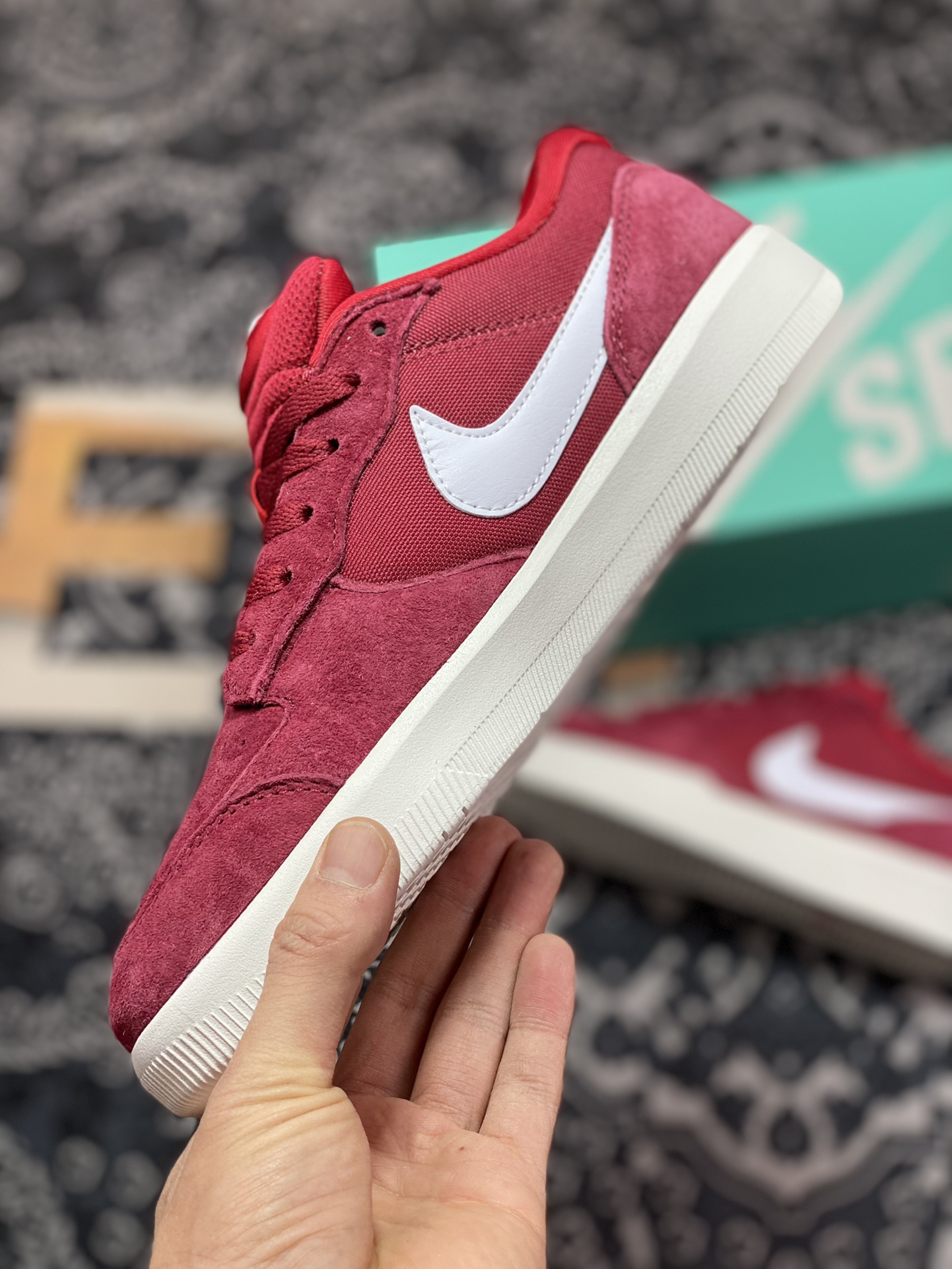 150 原厂级别 Nike SB Forcce 58 酒红 复古休闲男女板鞋 CZ2959-009