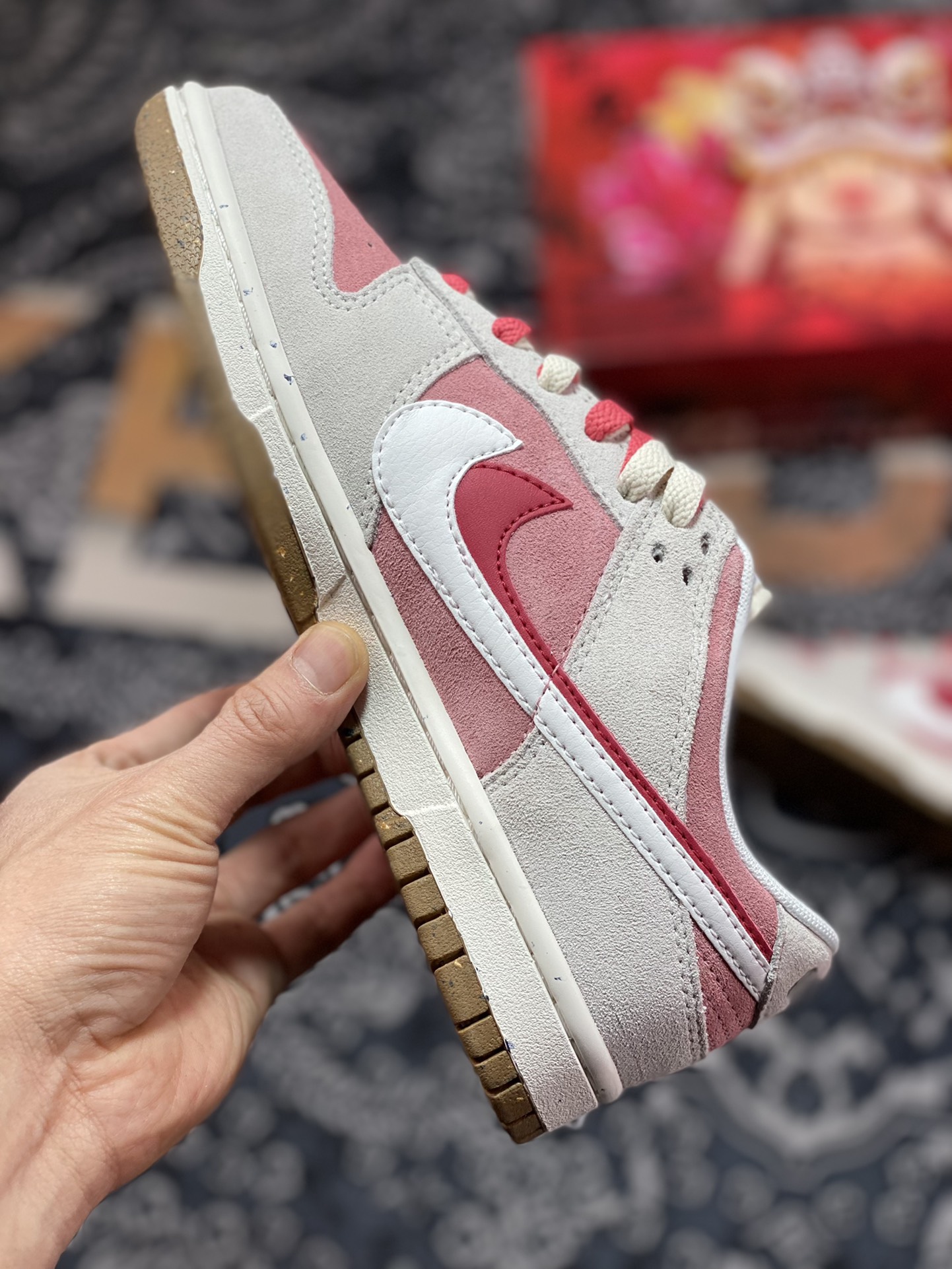 200 Nike SB Dunk Low SE”85 Double Swoosh/Grey/Pink/Rabbit”扣篮板鞋DO9457-117
