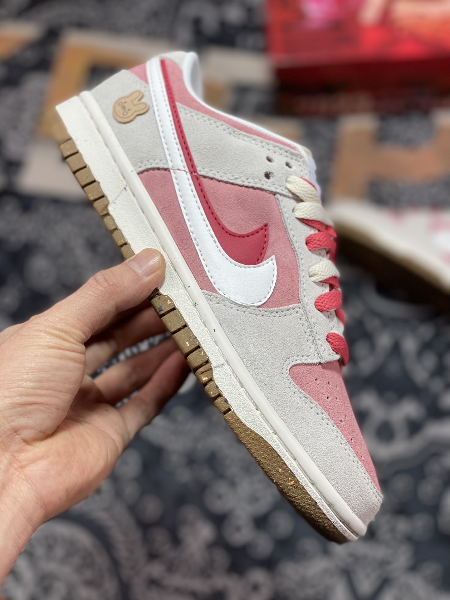 200 Nike SB Dunk Low SE”85 Double Swoosh/Grey/Pink/Rabbit”扣篮板鞋DO9457-117