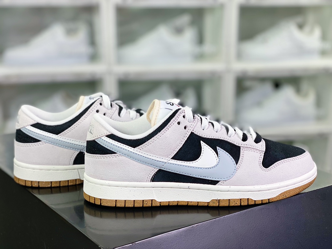 220 SB Dunk Low SE”85 Grey Black”扣篮板鞋“麂皮浅灰黑白双钩”DD9457-102