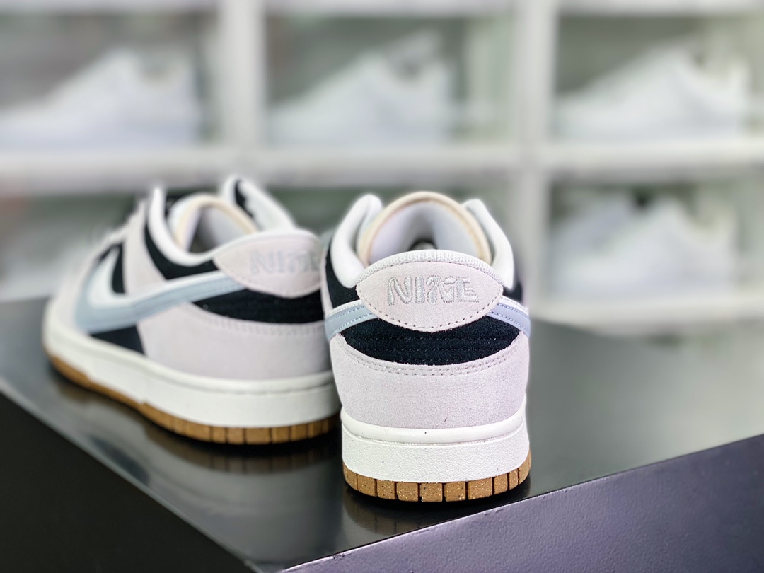 220 SB Dunk Low SE”85 Grey Black”扣篮板鞋“麂皮浅灰黑白双钩”DD9457-102