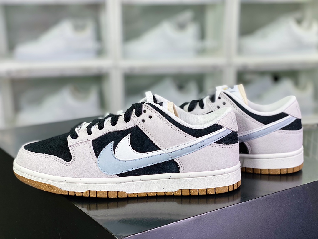 220 SB Dunk Low SE”85 Grey Black”扣篮板鞋“麂皮浅灰黑白双钩”DD9457-102