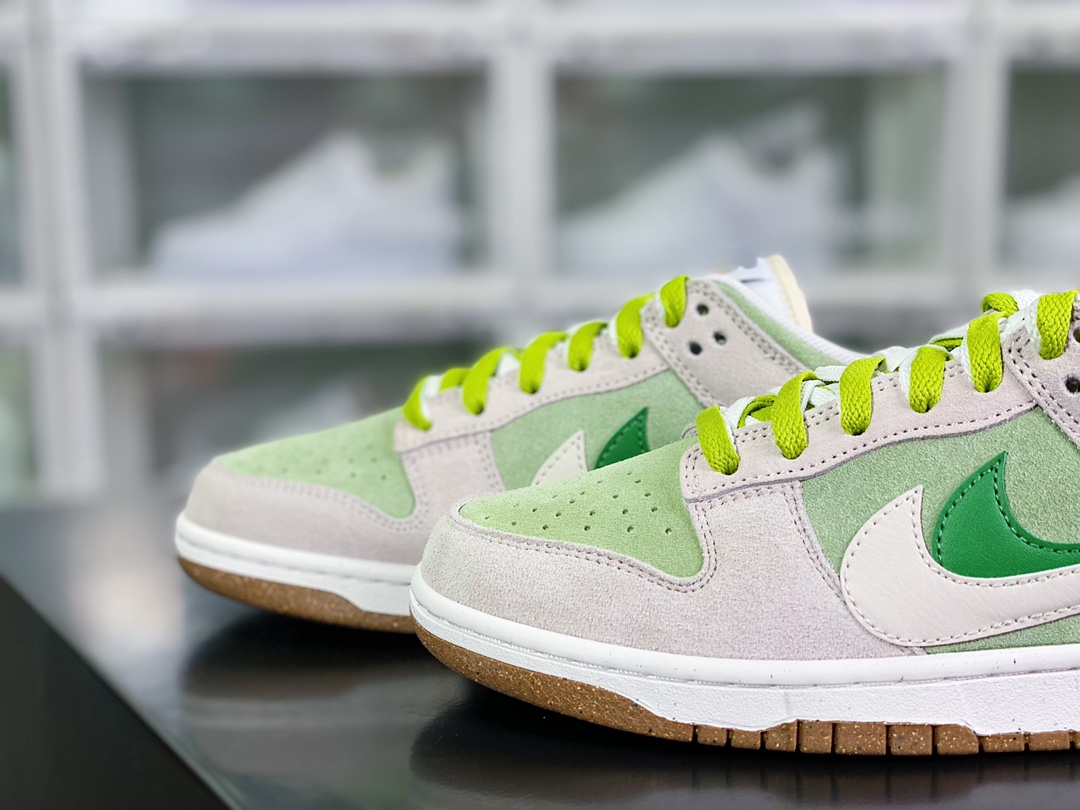220 SB Dunk Low SE”85 Double Swoosh/Grey/Apple Green”扣篮板鞋“麂皮浅灰苹果绿双钩”DO9457-116