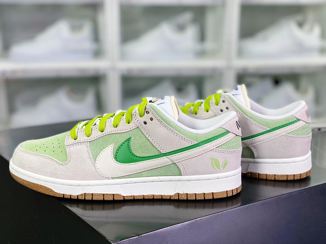 220 SB Dunk Low SE”85 Double Swoosh/Grey/Apple Green”扣篮板鞋“麂皮浅灰苹果绿双钩”DO9457-116