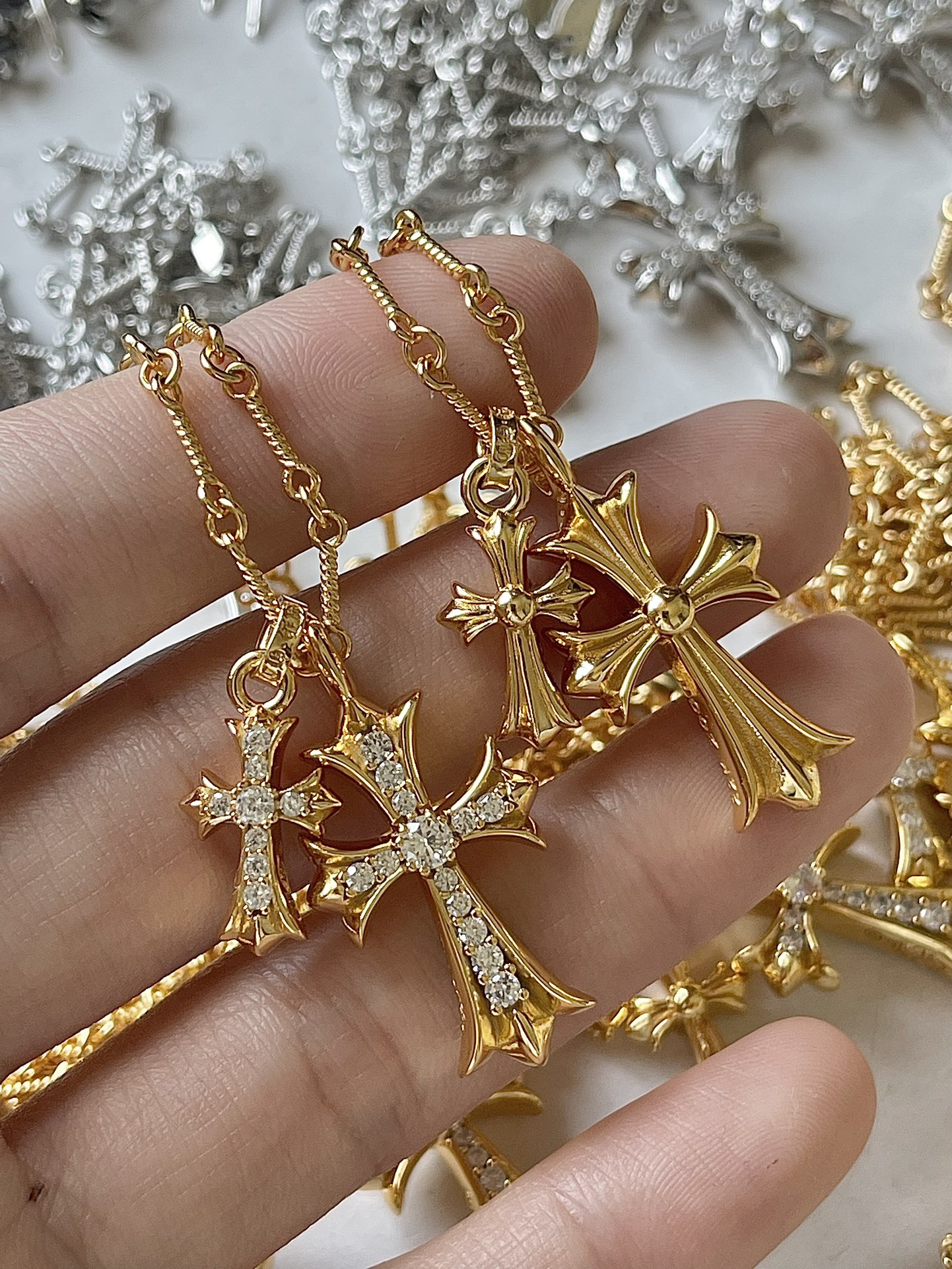 Chrome Hearts 克罗心 双十字架项链