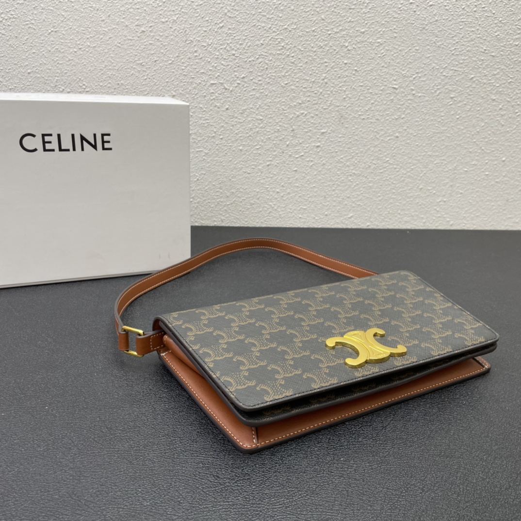 340 Celine 新款单肩腋下包