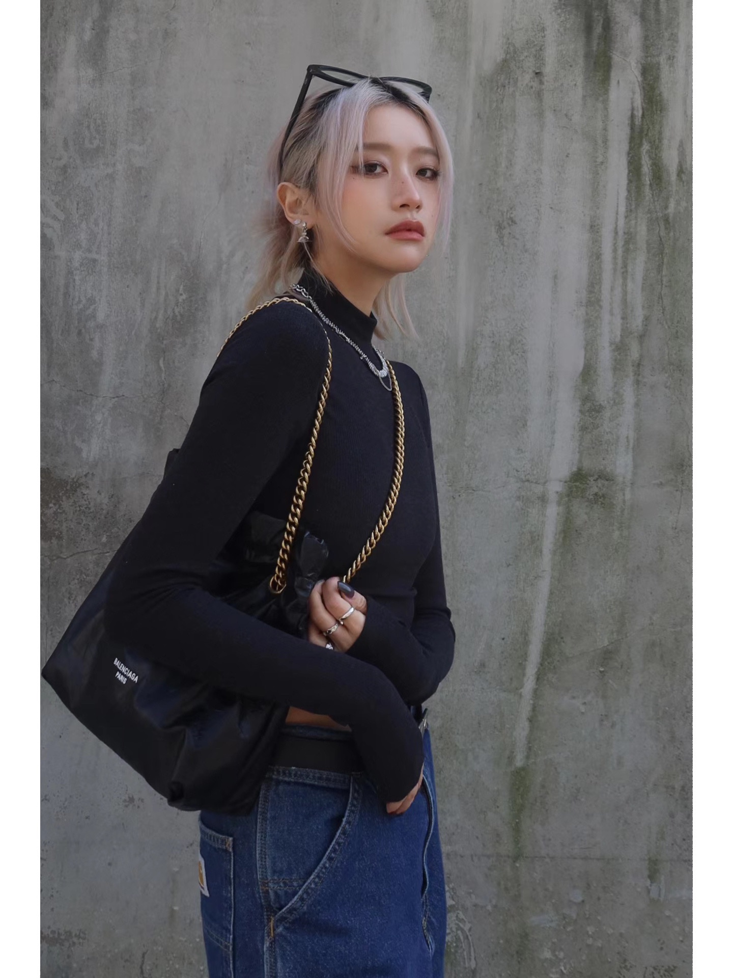 Balenciaga Luxury Designer Handbag Shoulder Bag in fine calfskin 5