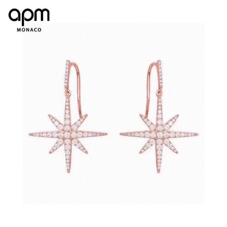  APM Monaco 大号 流星耳环 米字耳钩 设计感耳钉 精致耳饰品气质耳坠 经典耐看百搭 【代购级