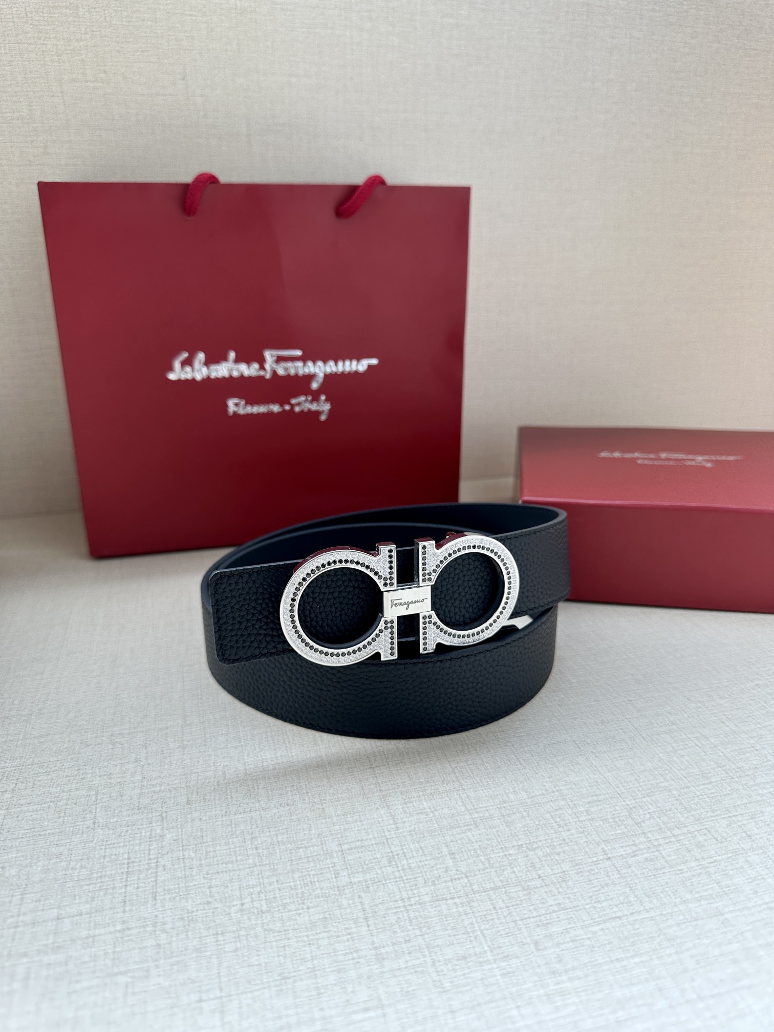 菲拉格慕 Ferragamo 高定典藏奢华工坊高定皮带腰带配饰 #DC773524 4