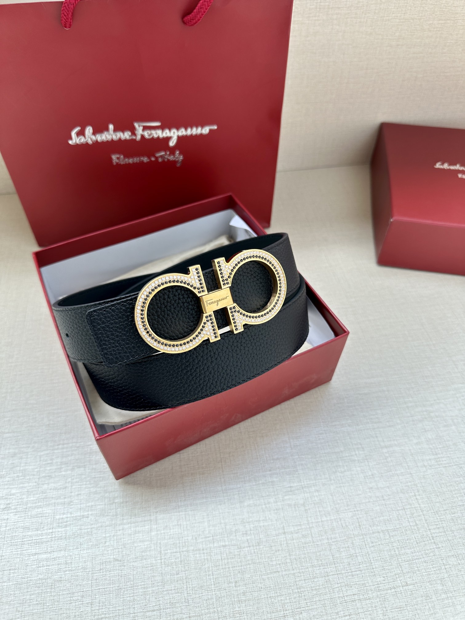 菲拉格慕 Ferragamo 高定典藏奢华工坊高定皮带腰带配饰 #DC773524 7