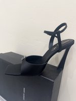 Yves Saint Laurent Shoes High Heel Pumps Sandals High Quality Designer Replica
 Rose Genuine Leather Silk