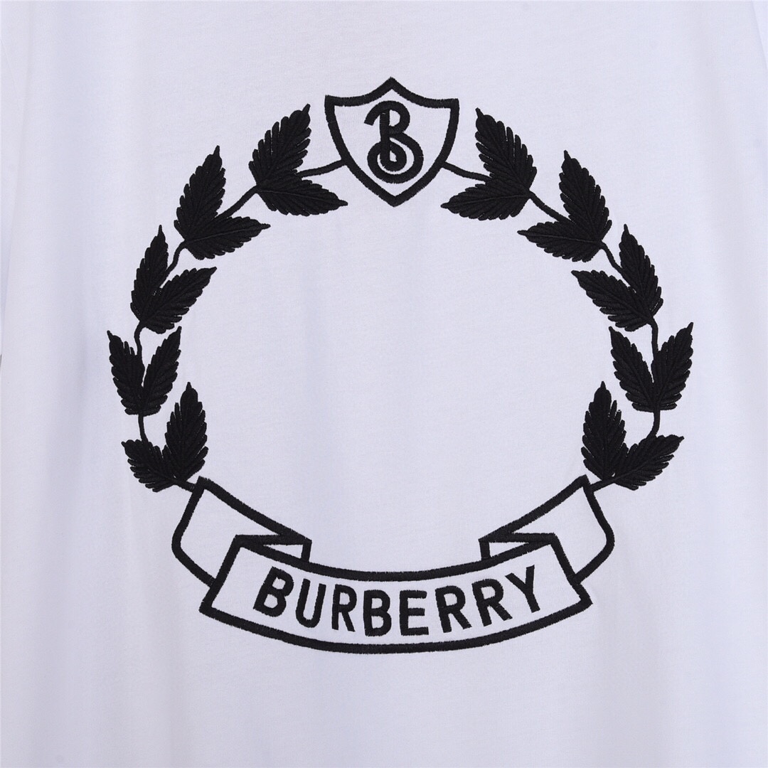 BURBERRY巴宝莉 博柏利橡叶徽标短袖 万针刺绣进口徽标